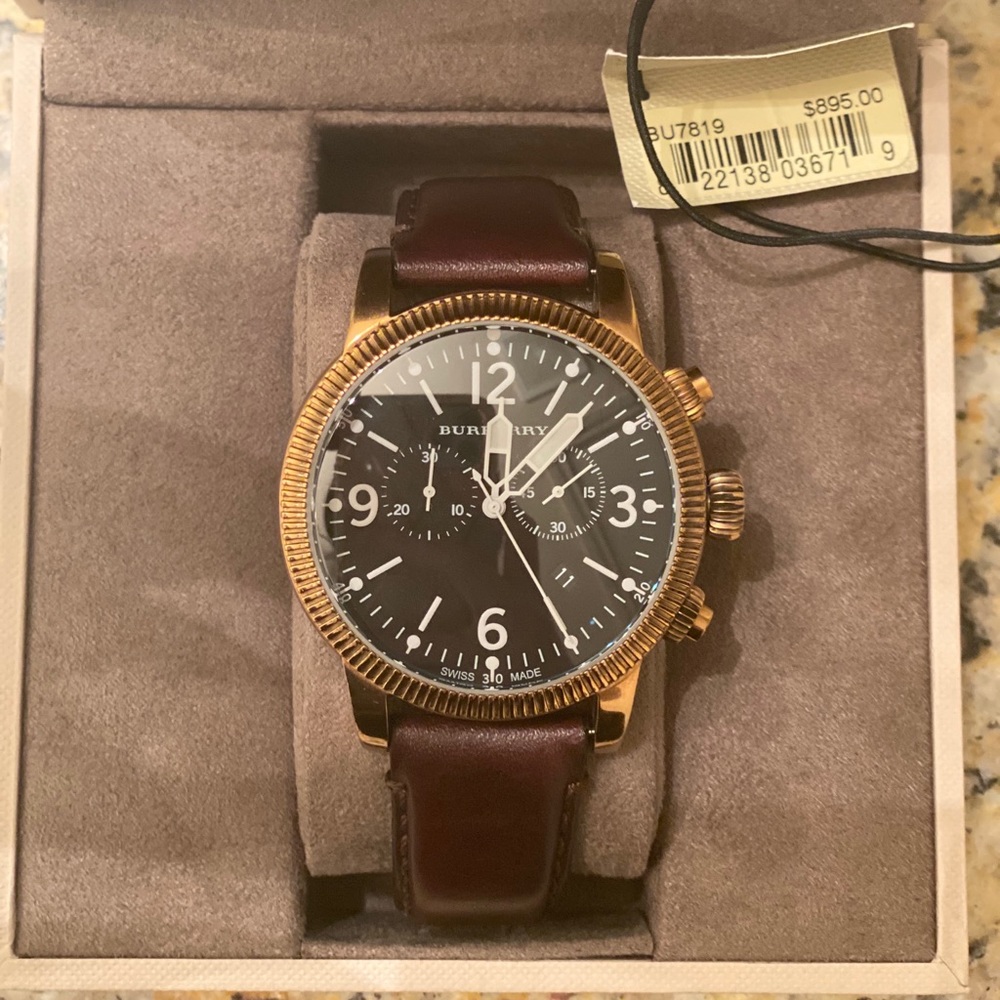 Burberry Men’s Watch 46mm size face
